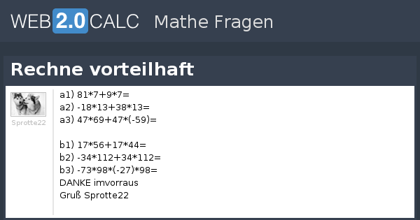 Vorteilhaft Vorteilhaft