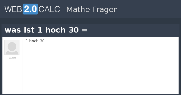 was sind 2 hoch 30